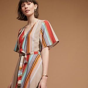 Anthropologie Porridge Lana wrap dress